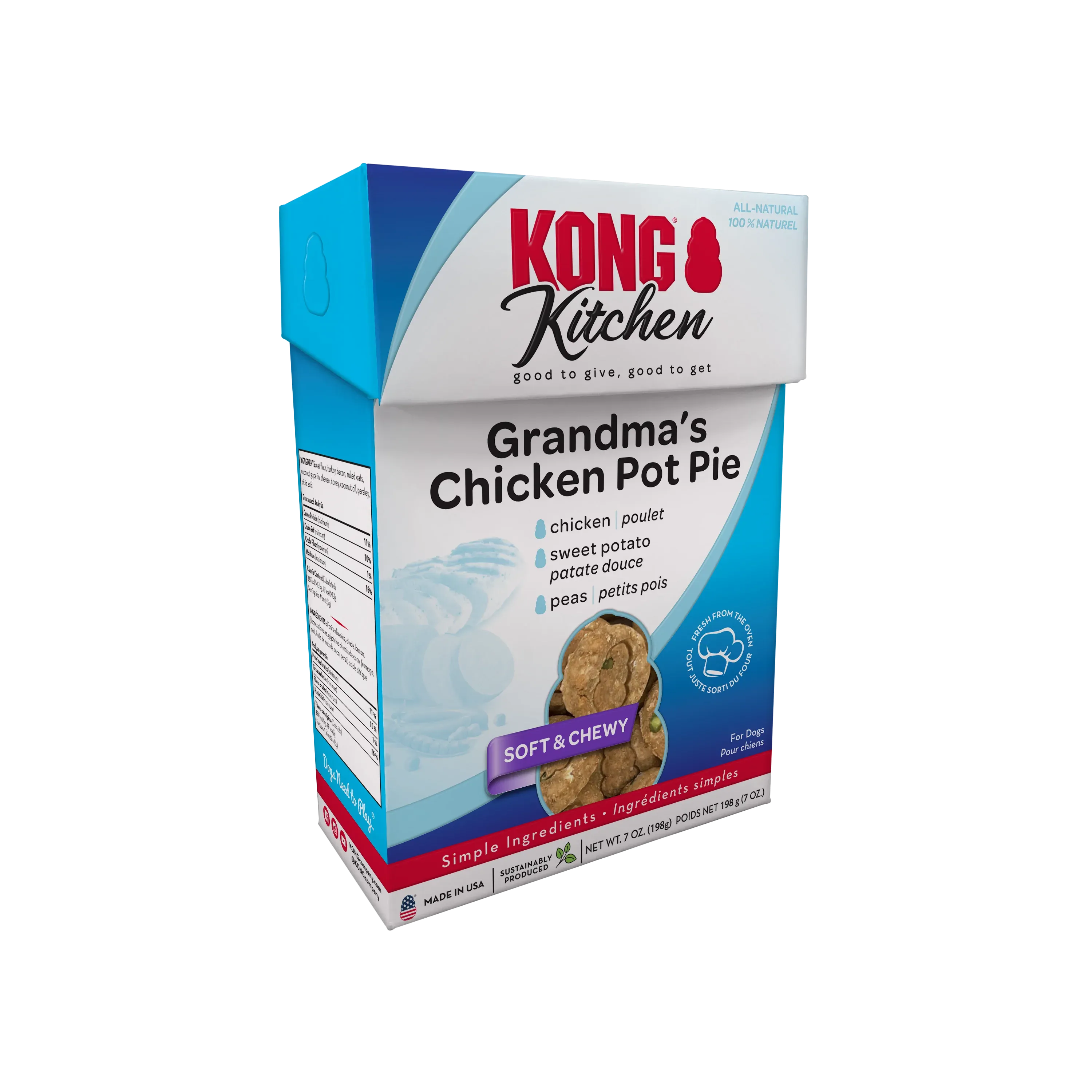 KONG Kitchen Soft & Chewy Grandma’s Chicken Pot Pie