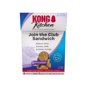 KONG Kitchen Soft & Chewy Join The Club Sandwich Dog Treat