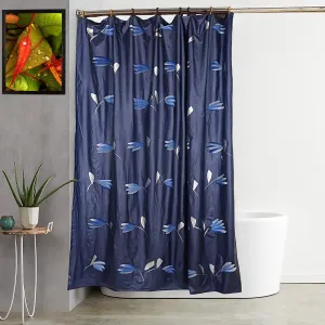 Kuber Industries Shower Curtain & Bathmat Set | Non-Slip Bath mats for Bathroom | Easy-Slide Curtains | Polyester Curtain or Bathmat for Bath Décor | XTL260-3T | 6 Pcs Set | Multicolor