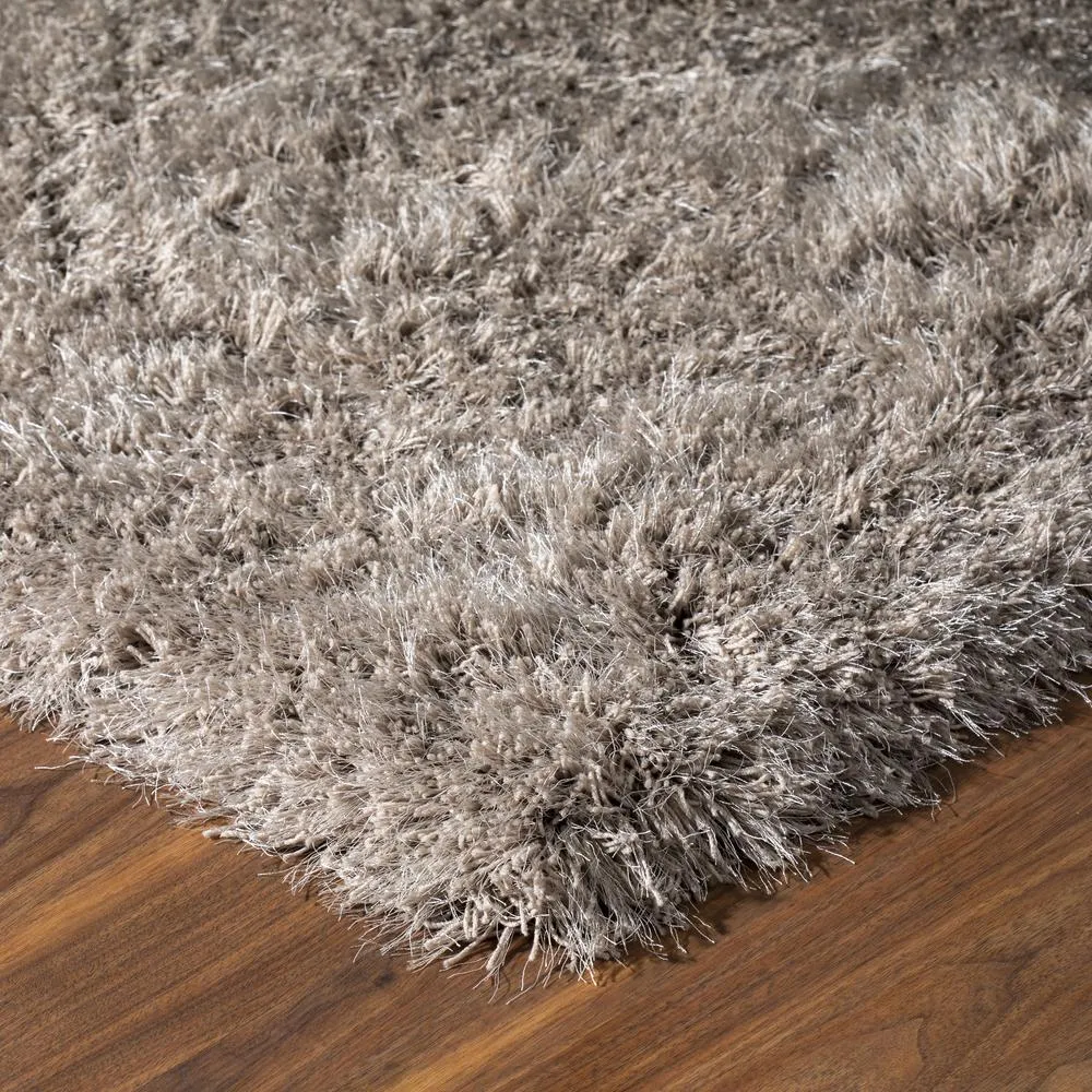 Large Wool Plush Modern Contemporary Round Charcoal Mushroom 10' x 10' Round Area Rug