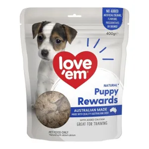 LOVE EM PUPPY REWARDS 400G