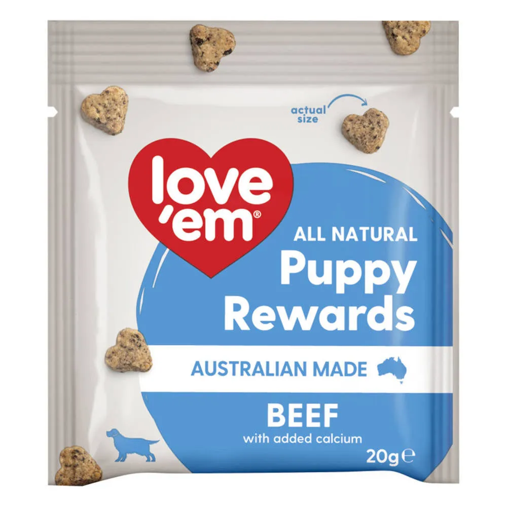 Love'em Pocket Puppy Rewards Dog Treats 120g (6x20g)