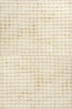 Marill 220cm x 150cm Bubbly Washable Rug - Natural