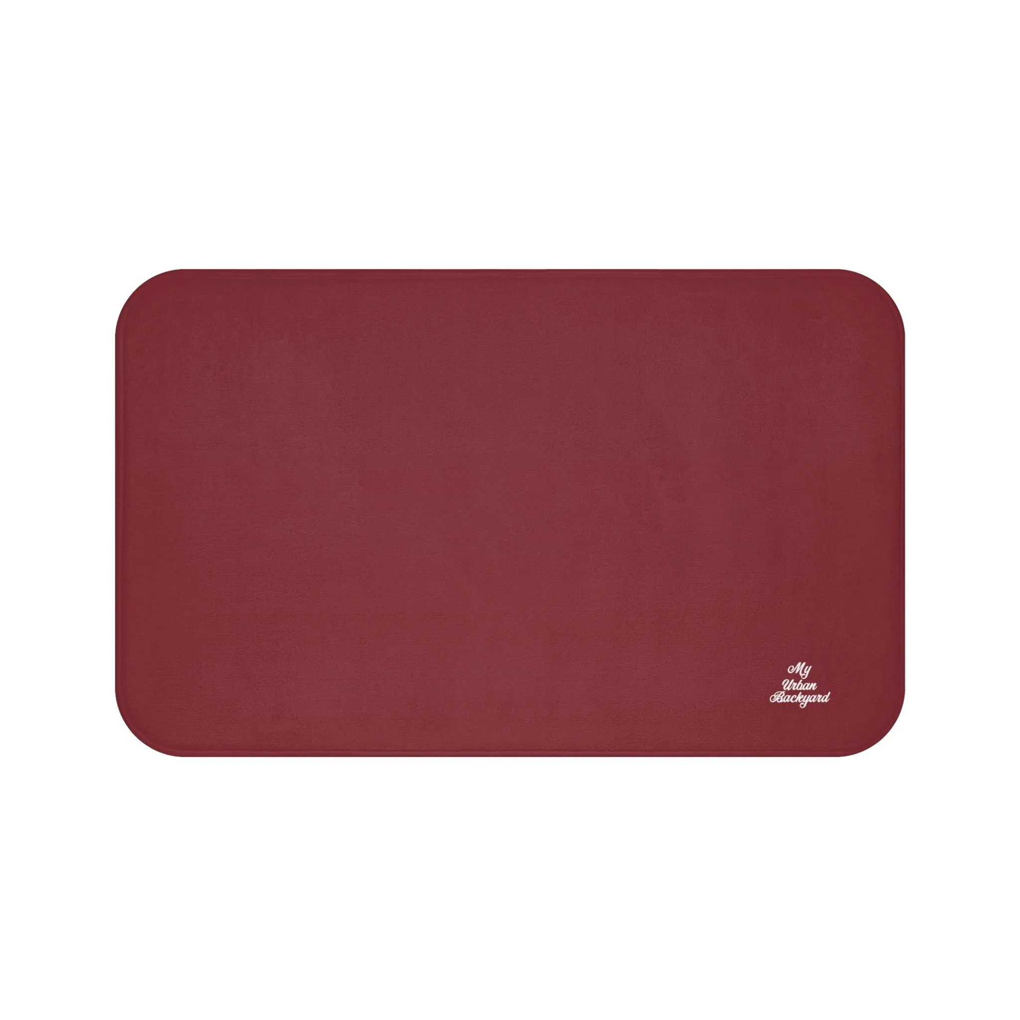 Marroon Accent Color, Memory Foam Bath Mat - Cozy Bathroom Essential