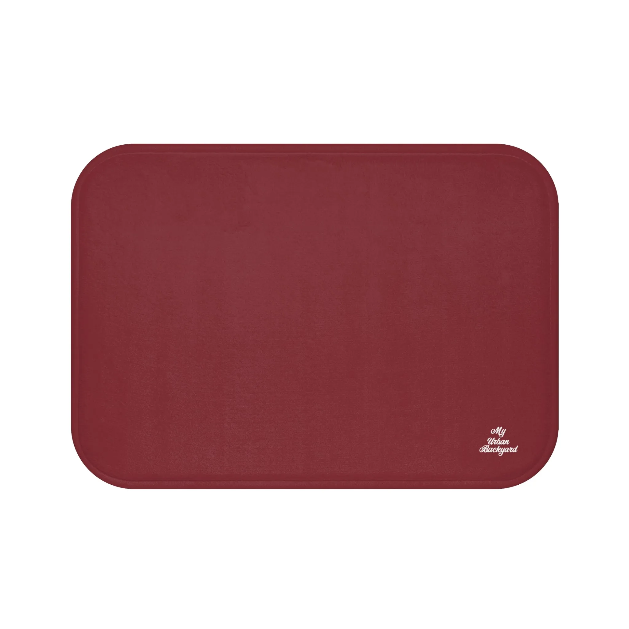 Marroon Accent Color, Memory Foam Bath Mat - Cozy Bathroom Essential