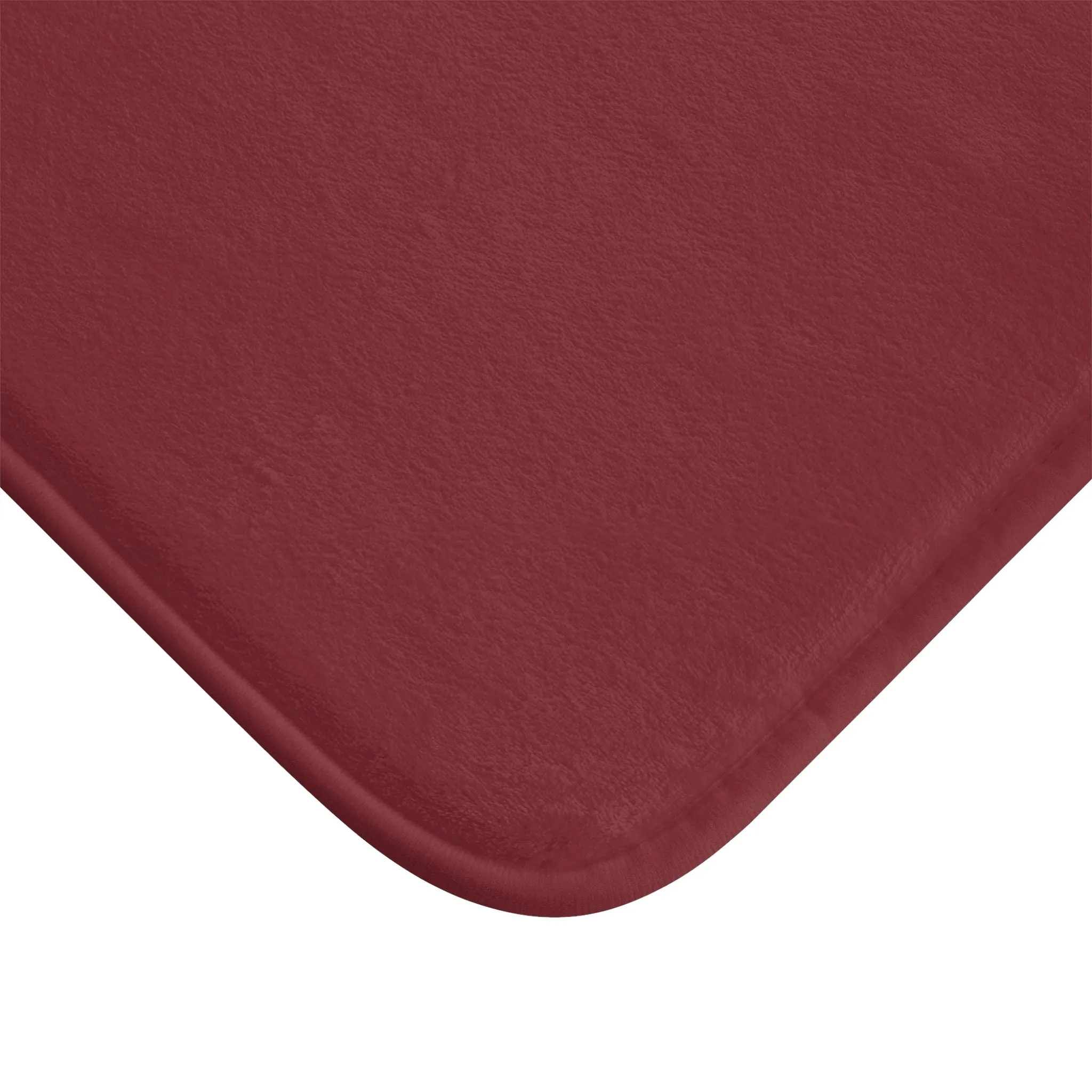 Marroon Accent Color, Memory Foam Bath Mat - Cozy Bathroom Essential