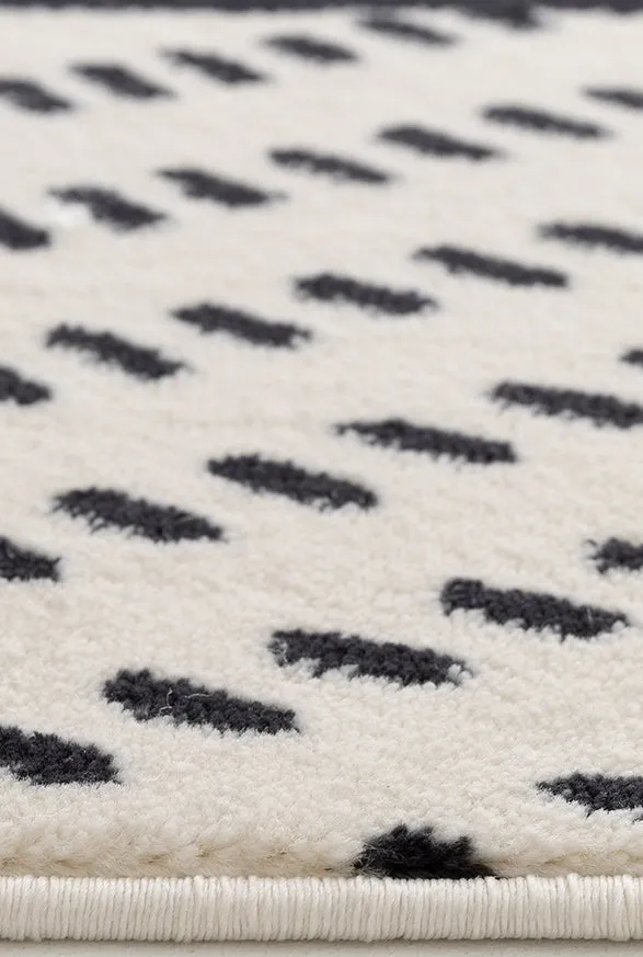Maxwell Black and White Art Deco Rug