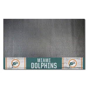 Miami Dolphins Vinyl Grill Mat - 26in. x 42in., NFL Vintage