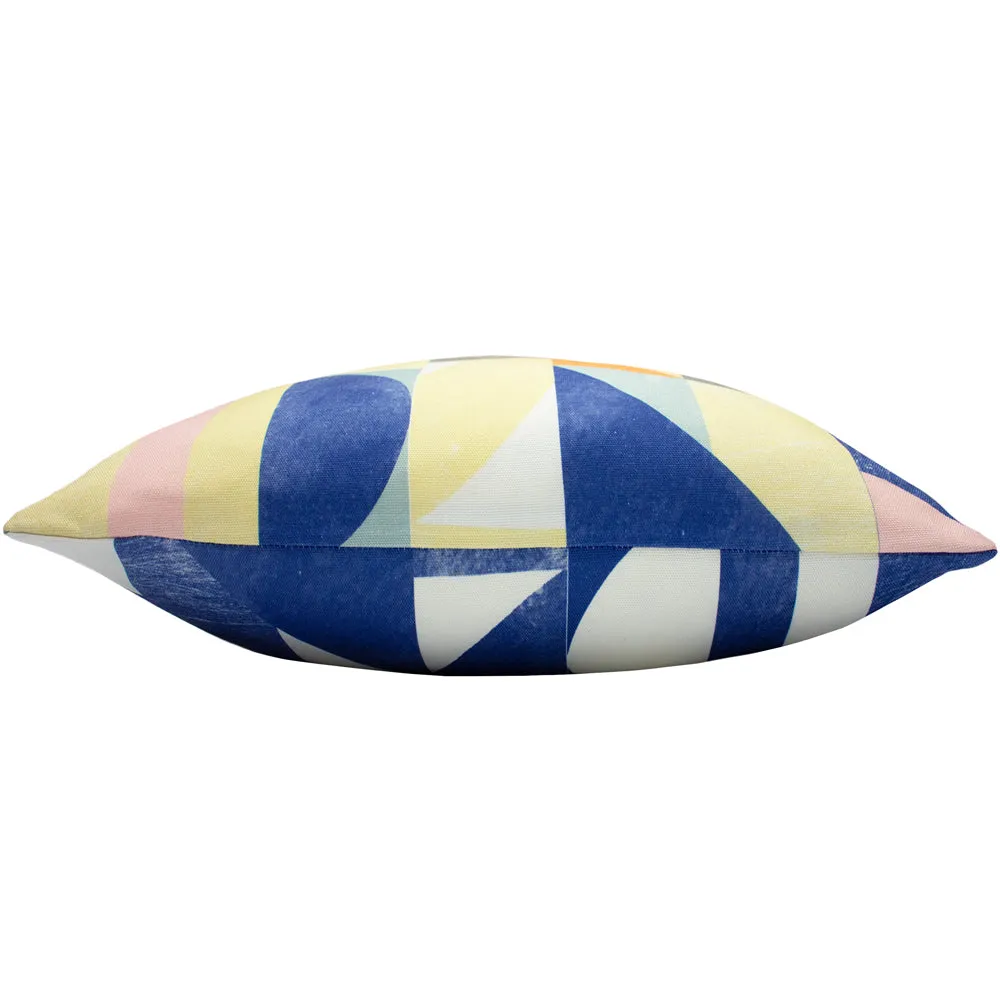 Mikalo 100% Recycled Cushion Lime/Cobalt