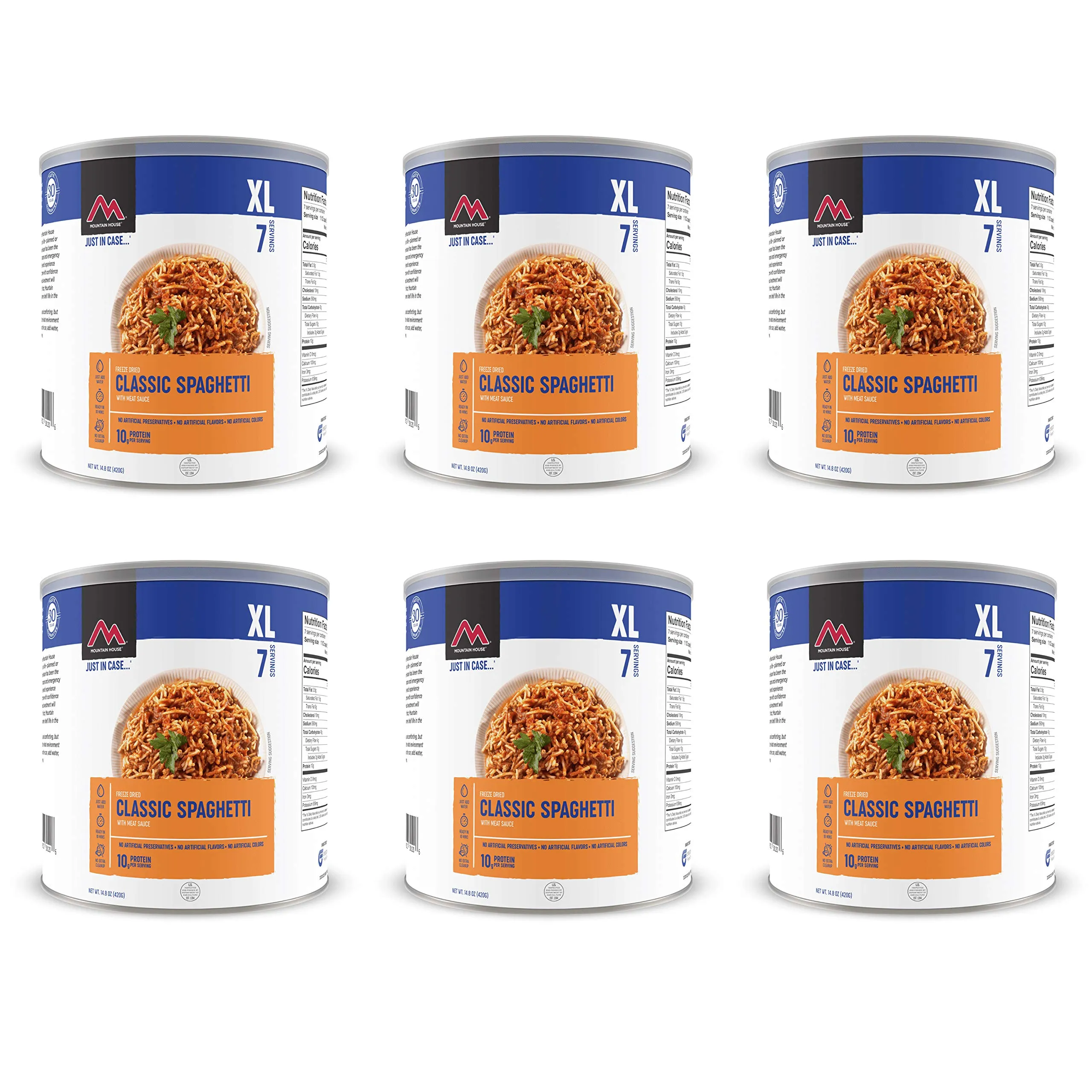 Mountain House - Spaghetti with Meat Sauce #10 Can - 6 Pack