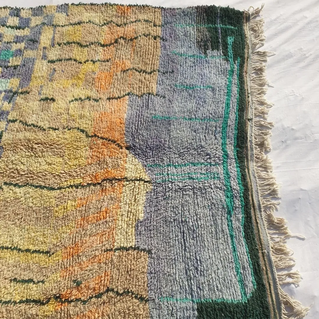 Mssiha - Boujad Moroccan Rug 6x9 Handmade Berber | 6'63x9'32 Ft | 202x284 cm