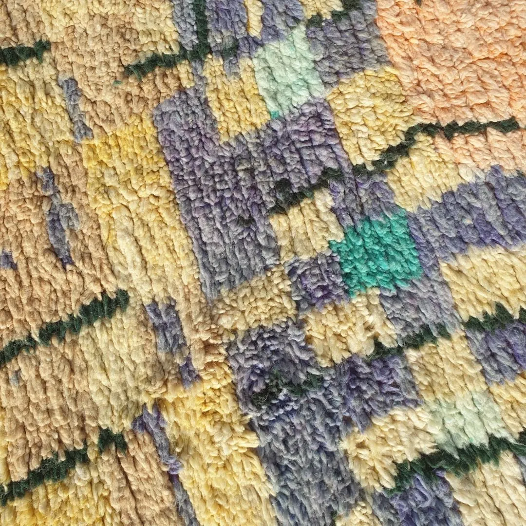 Mssiha - Boujad Moroccan Rug 6x9 Handmade Berber | 6'63x9'32 Ft | 202x284 cm