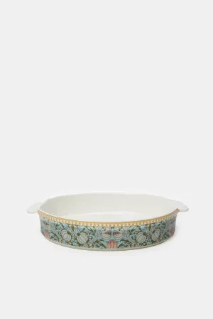 Multicolour Floral Oval Baking Dish (Medium)