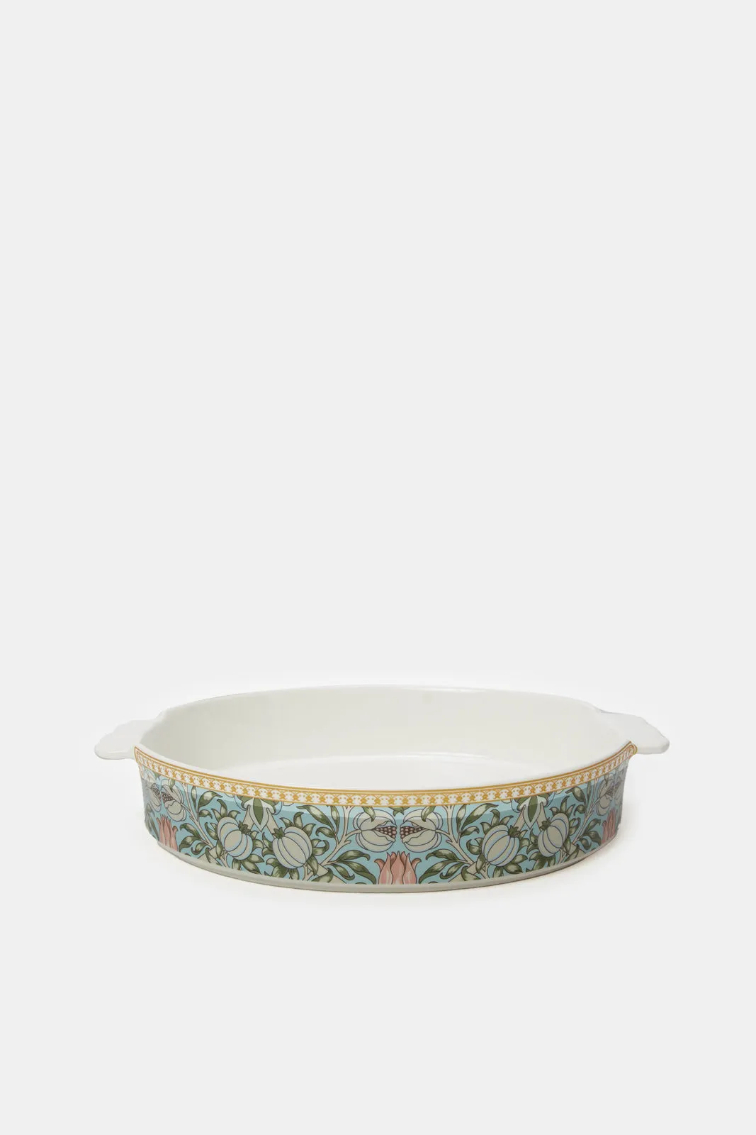 Multicolour Floral Oval Baking Dish (Medium)