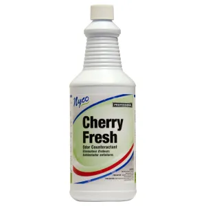 Nyco® 'Cherry Fresh' Wild Cherry Odor Counteractant (32 oz Flip Top Bottles) - Case of 12