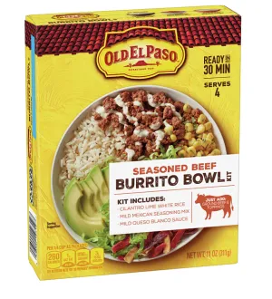 Old El Paso Burrito Bowl Kit Ground Beef 11oz