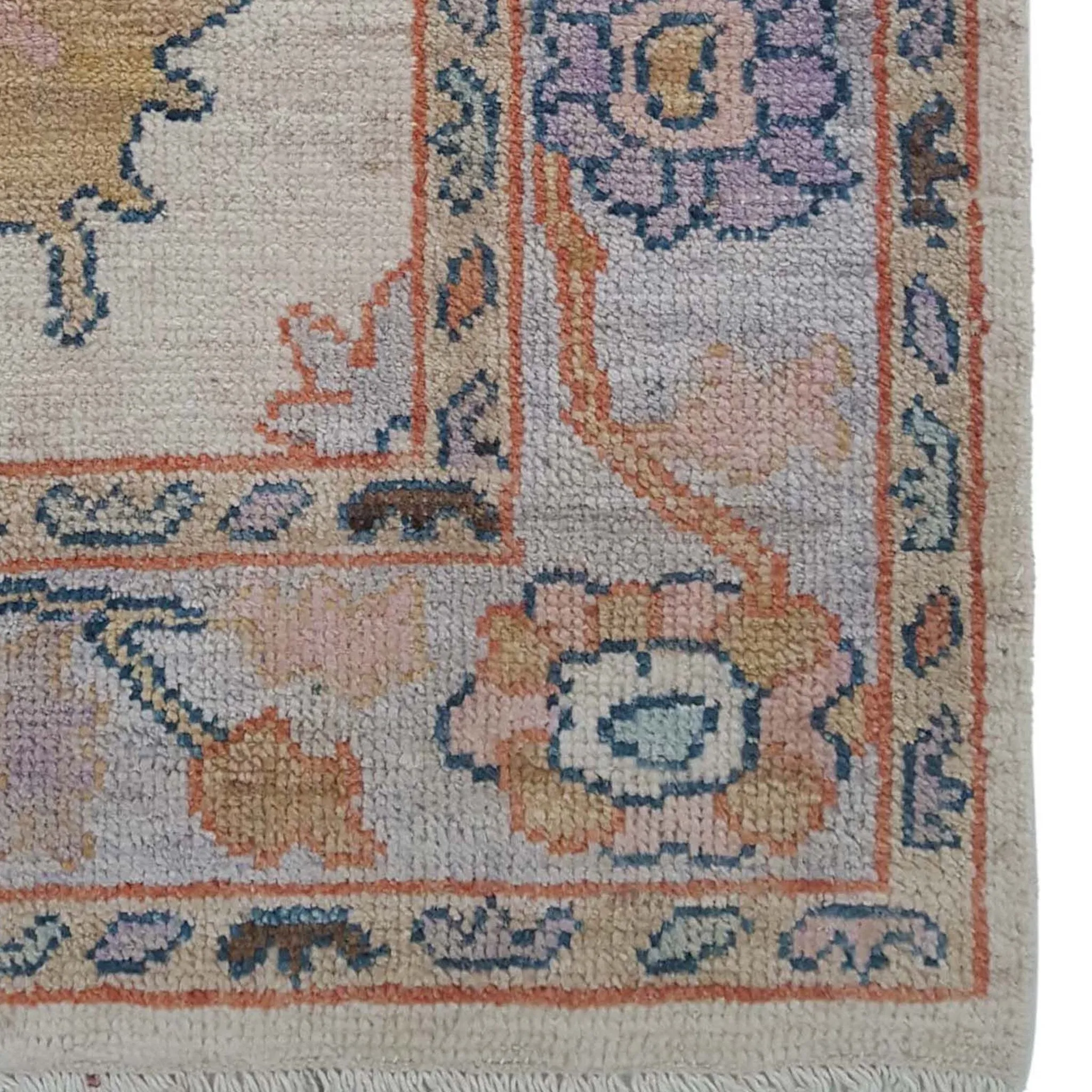 Oushak 3' x 10.4' Wool Rug
