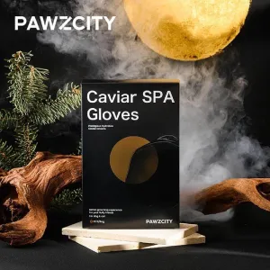 PAWZCITY Caviar Spa Gloves Wet Wipes For Pets 5pcs/Box