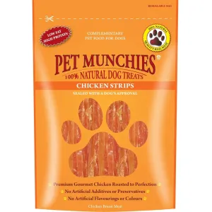 Pet Munchies 90g Chicken Strips Dog Treats