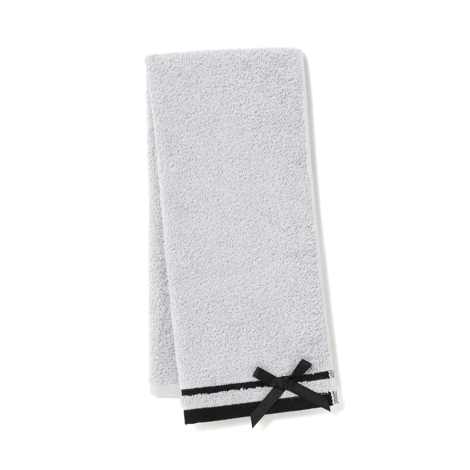 Quick Dry Face Towel Ribbon Gray