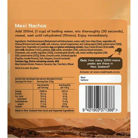 Real Meals Mexi Nachos
