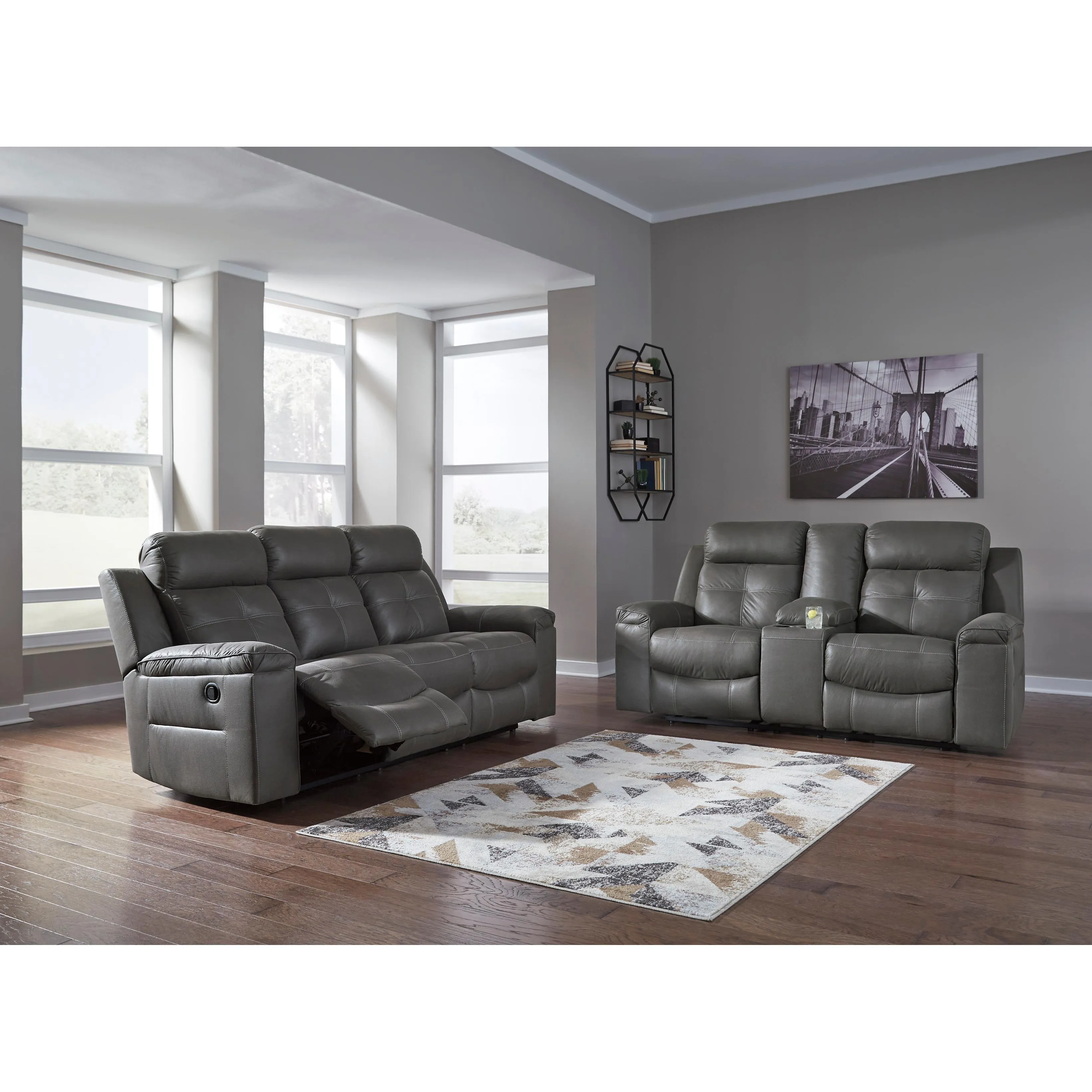 Signature Design by Ashley Jesolo Reclining Fabric Sofa 8670588C