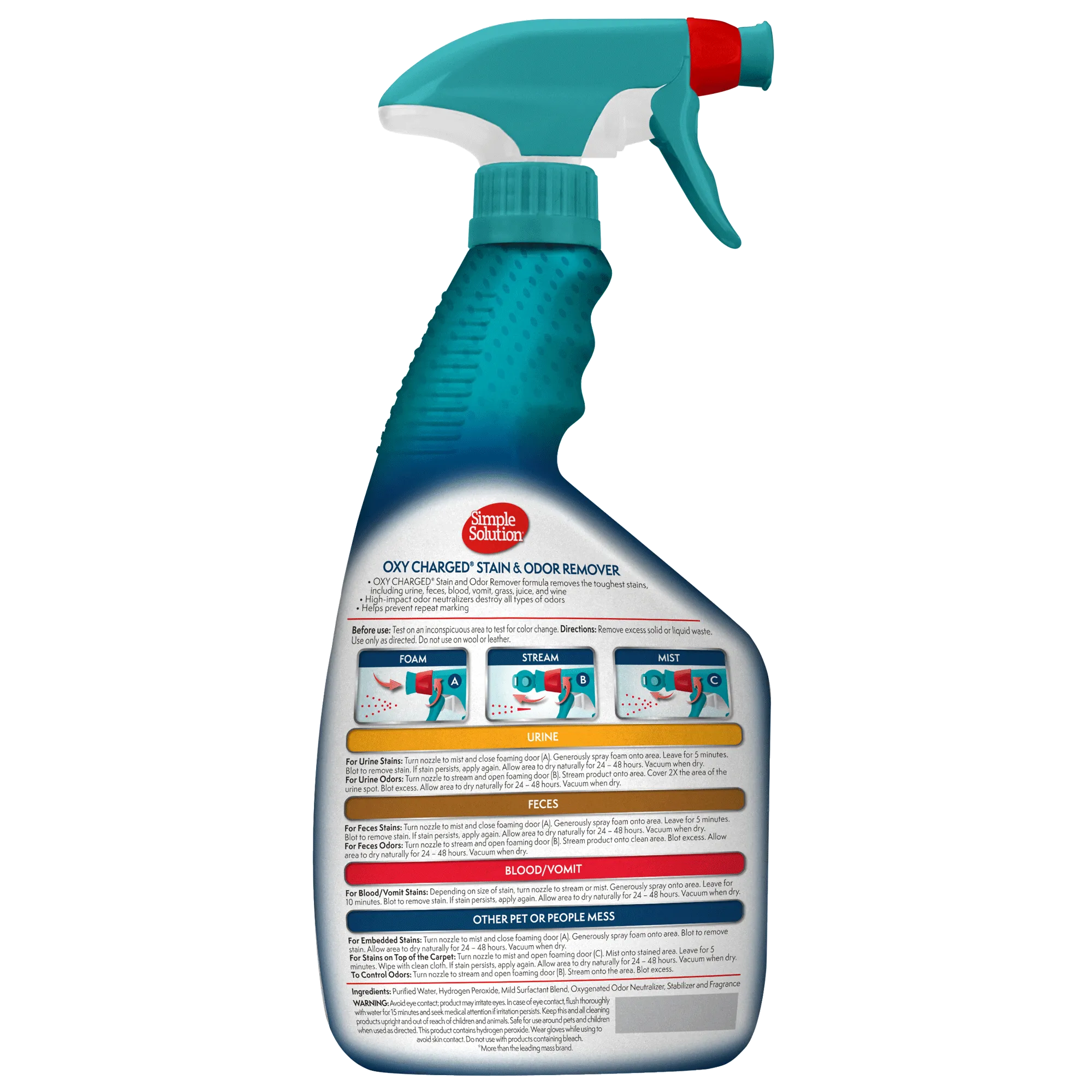 Simple Solution Oxy Charged Stain and Odor Remover 32oz