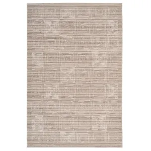 Subtle Beige Geometric Area Rug - Noah