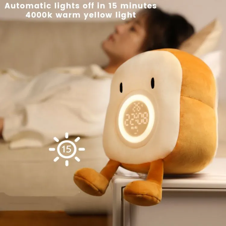 Toast Plush Alarm Clock Night Light