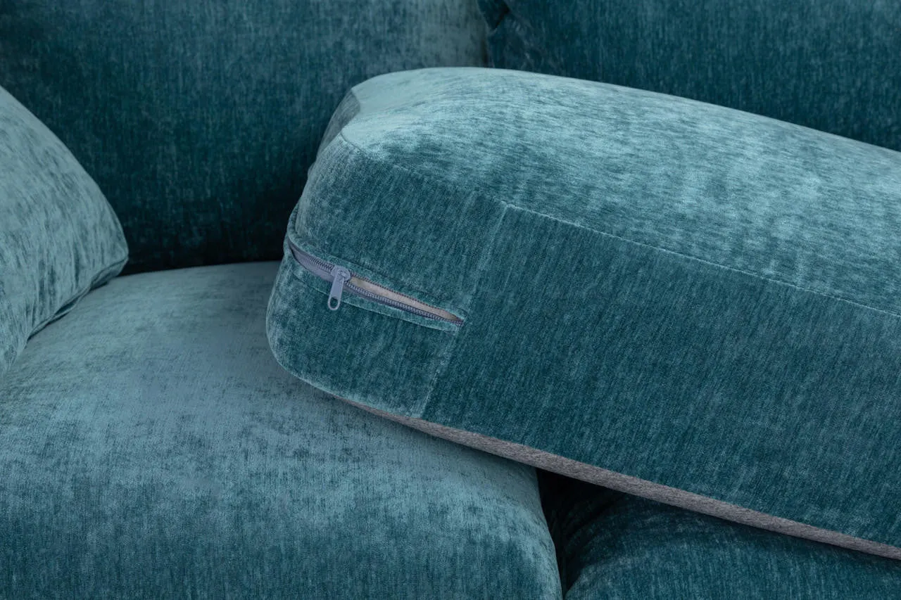 Toby Sofa - Teal Large Corner - 210 x 210 CM