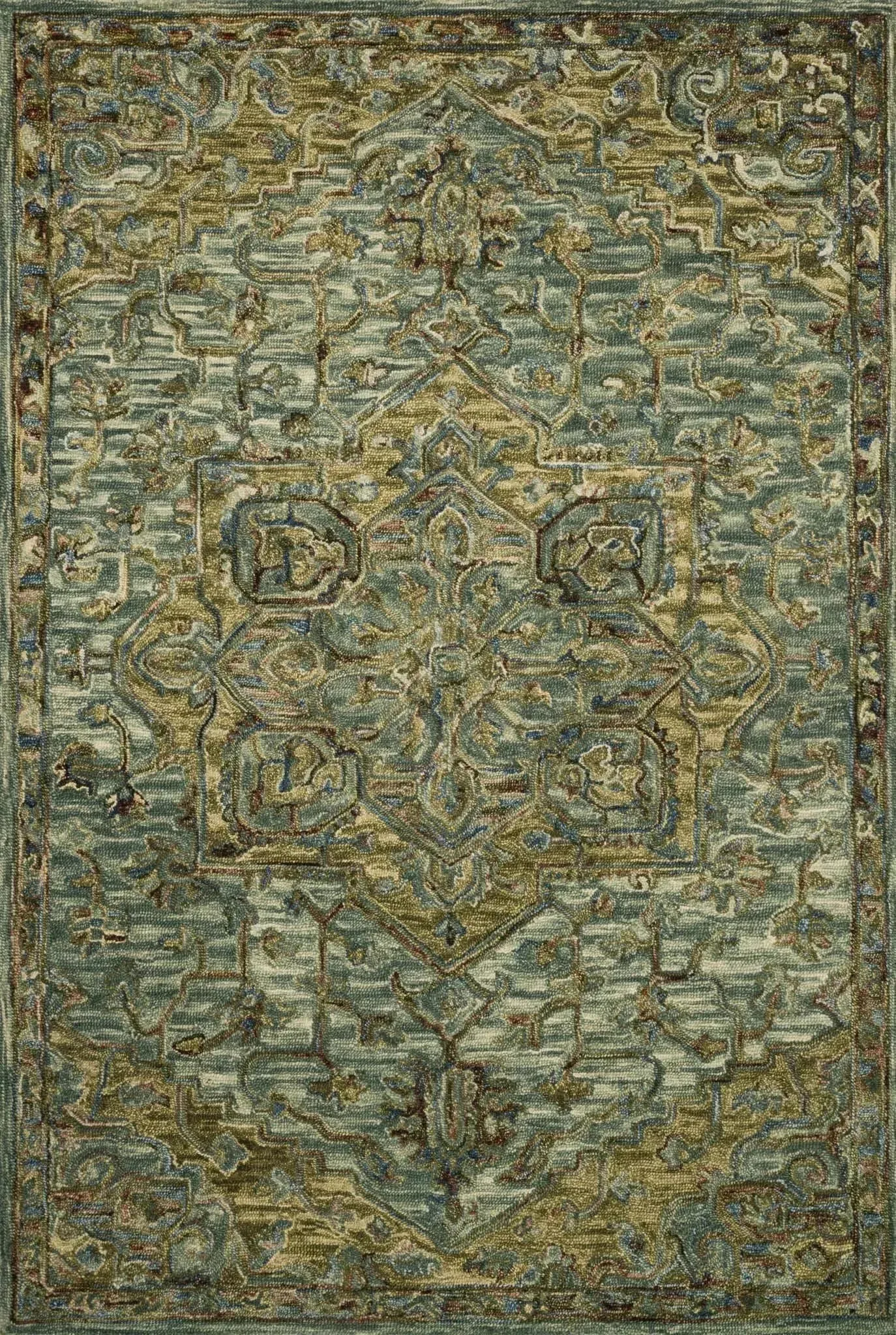 Victoria VK 20 Dark Green/Tobacco Rug