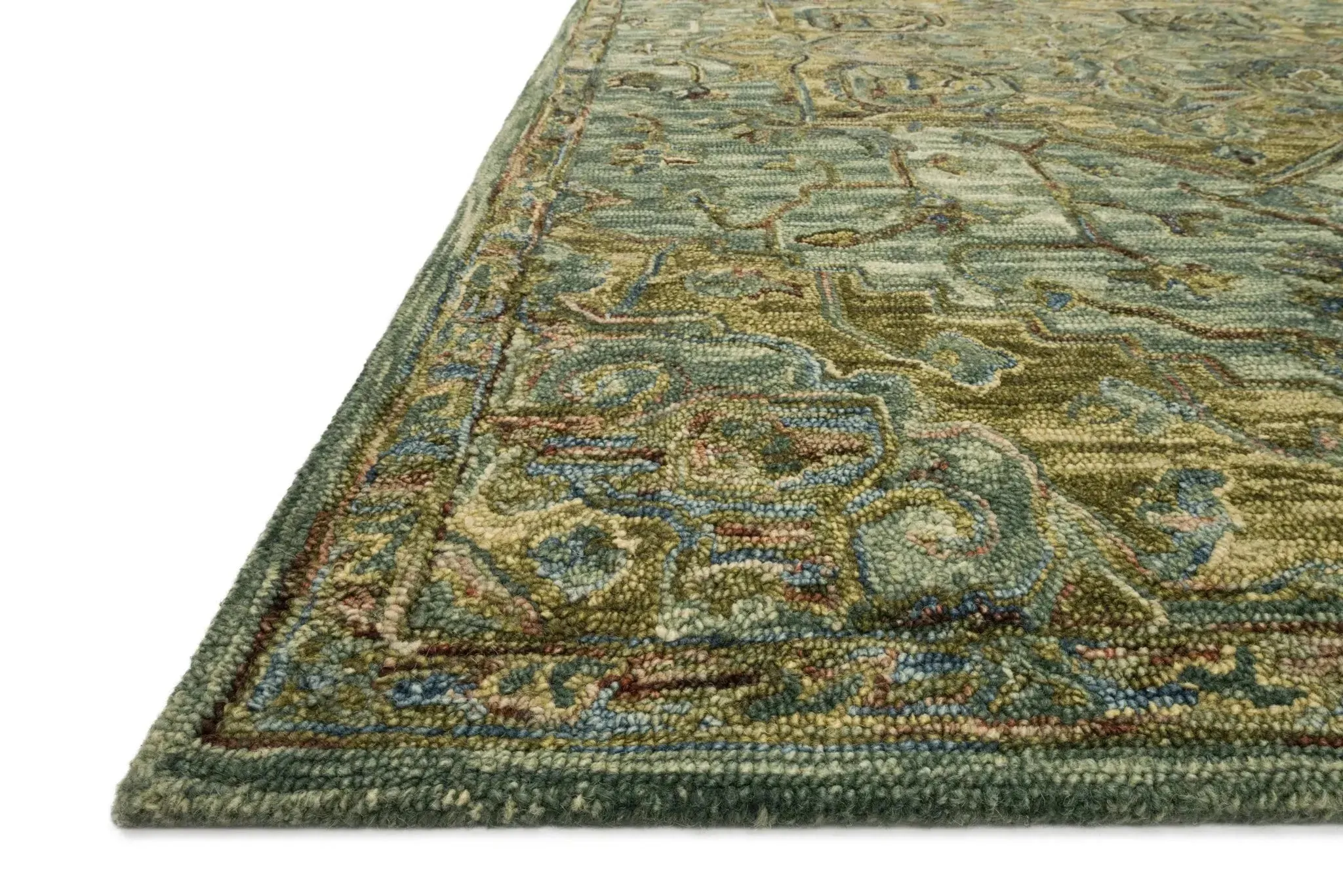 Victoria VK 20 Dark Green/Tobacco Rug