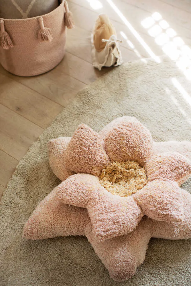 WASHABLE COTTON RUG PUFFY LILY