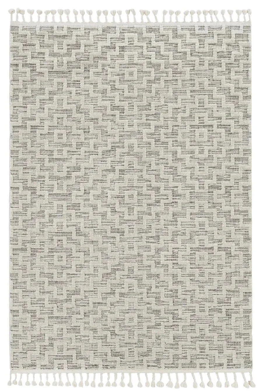 Willow 1104 Ivory Grey Geo Rug
