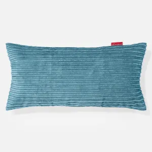 XL Rectangular Support Cushion Cover 40 x 70cm - Cord Aegean Blue