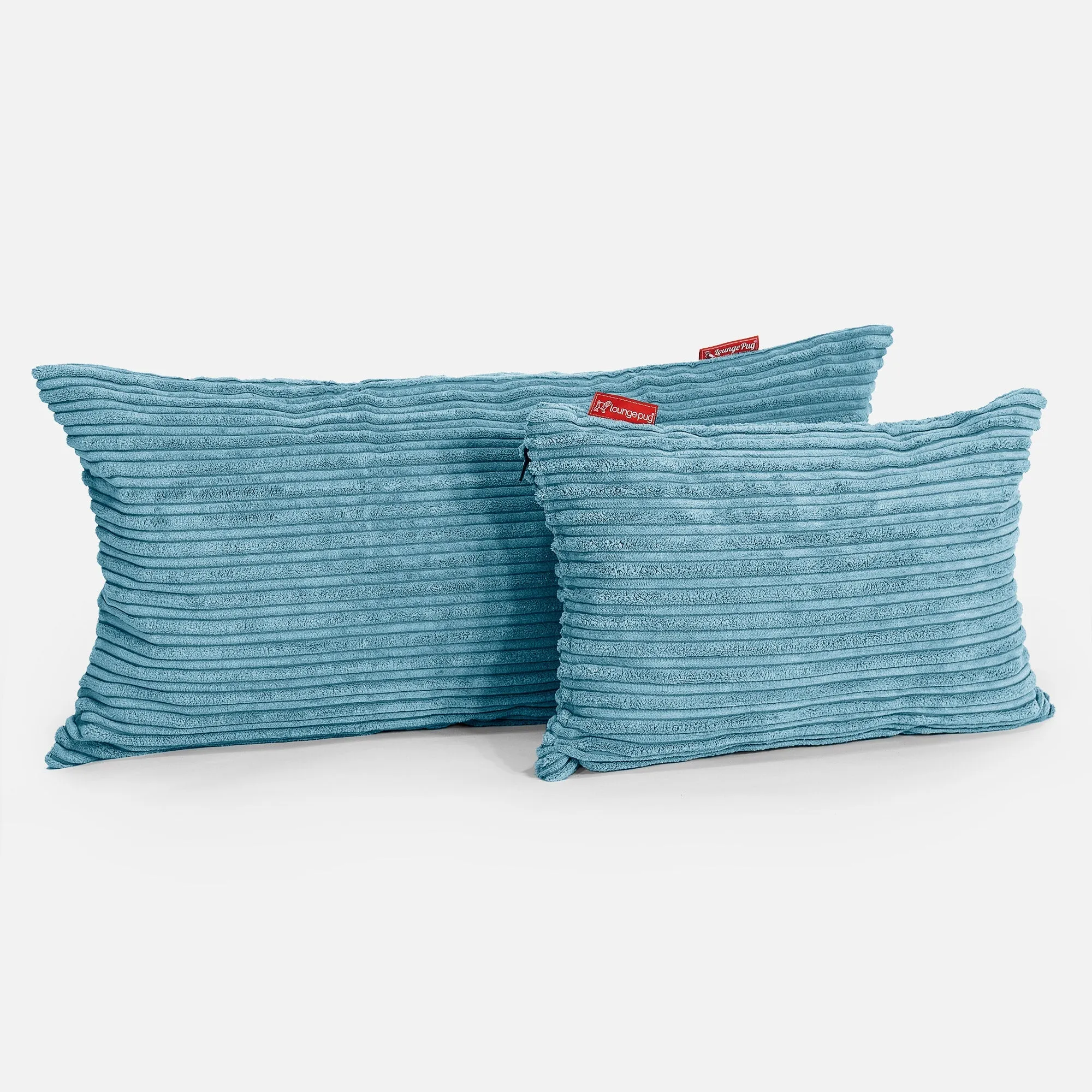 XL Rectangular Support Cushion Cover 40 x 70cm - Cord Aegean Blue