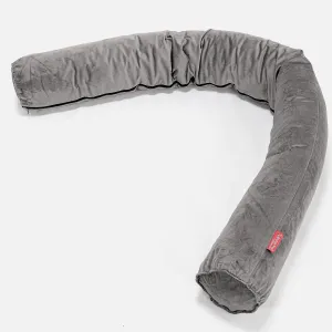 XXL Cuddle Cushion - Velvet Silver