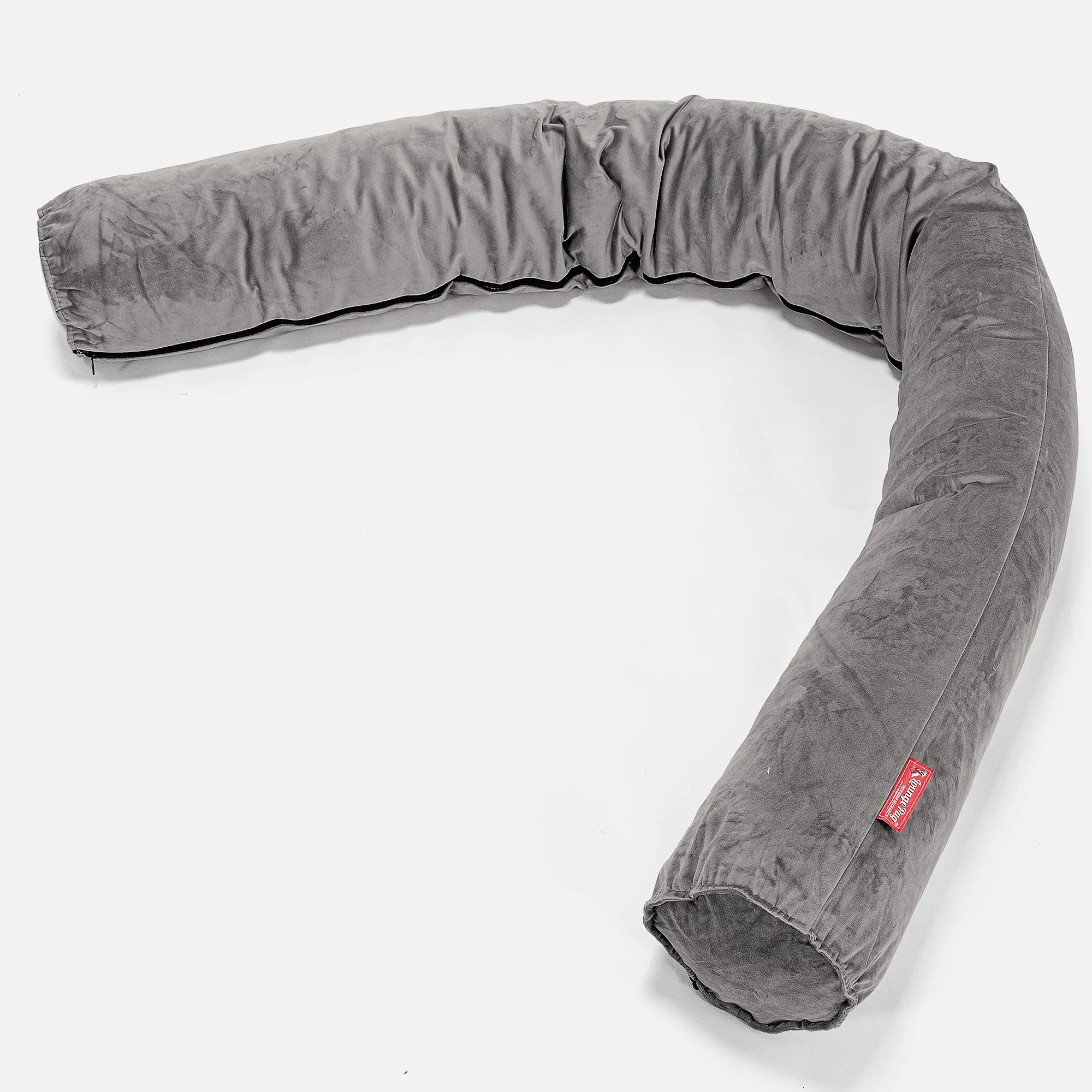 XXL Cuddle Cushion - Velvet Silver