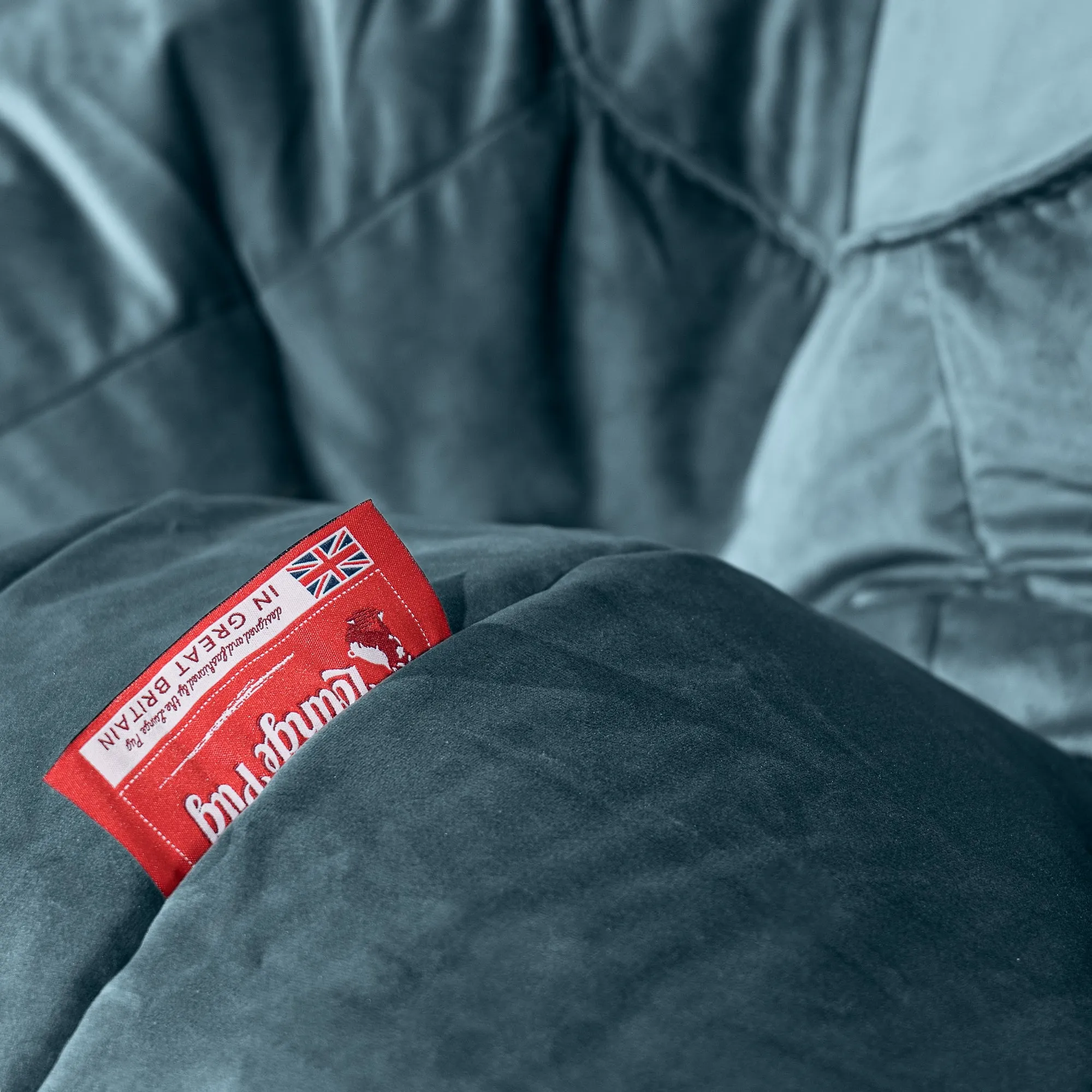 XXL Cuddle Cushion - Velvet Teal