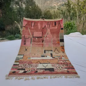 Yakma - Boujad Rug 6x9 Moroccan Handmade | Authentic Berber Living room & Bedroom Rug | 6'56x9'97 Ft | 200x304 cm