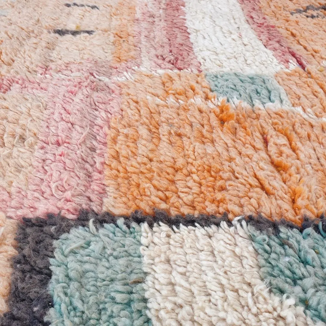 Yakma - Boujad Rug 6x9 Moroccan Handmade | Authentic Berber Living room & Bedroom Rug | 6'56x9'97 Ft | 200x304 cm