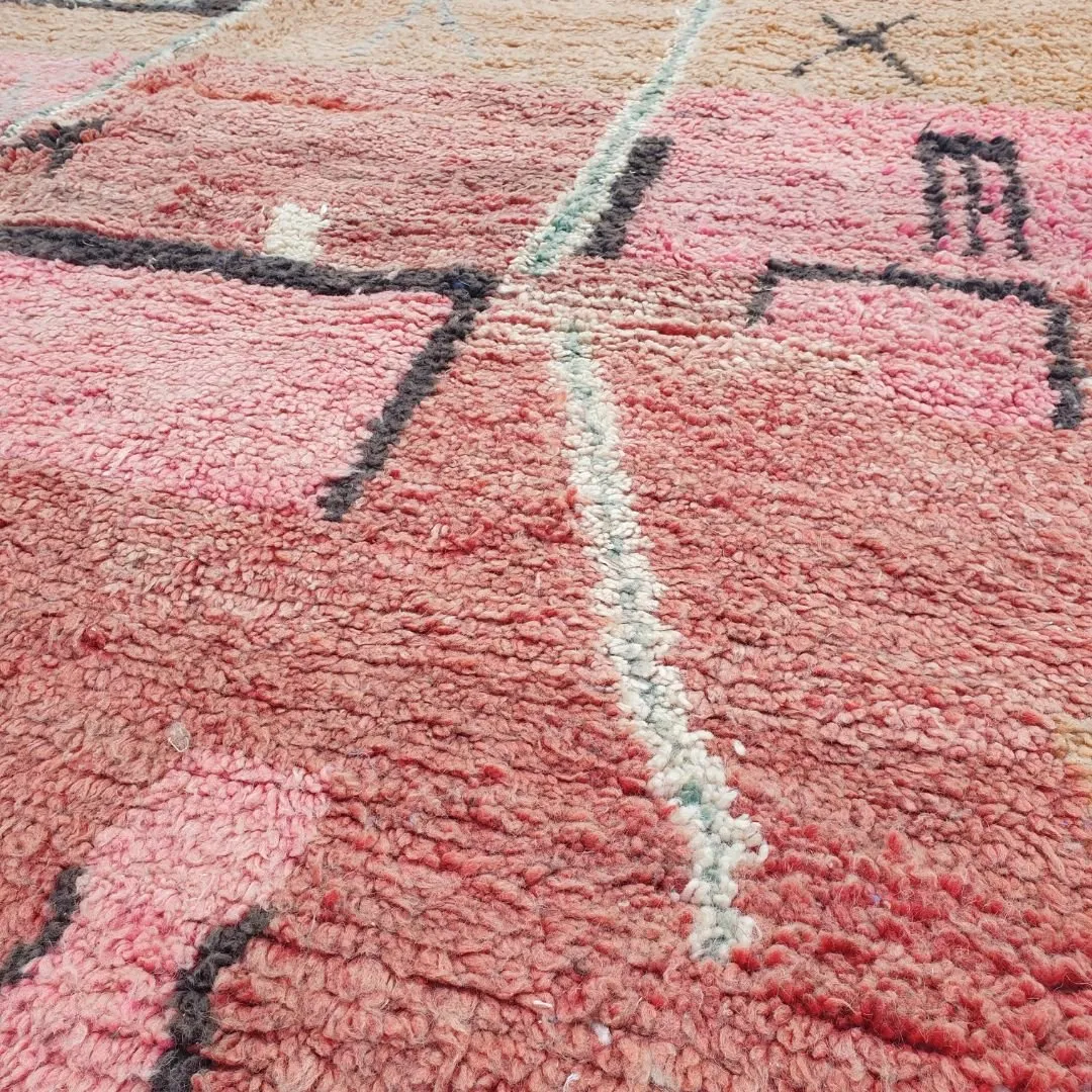 Yakma - Boujad Rug 6x9 Moroccan Handmade | Authentic Berber Living room & Bedroom Rug | 6'56x9'97 Ft | 200x304 cm