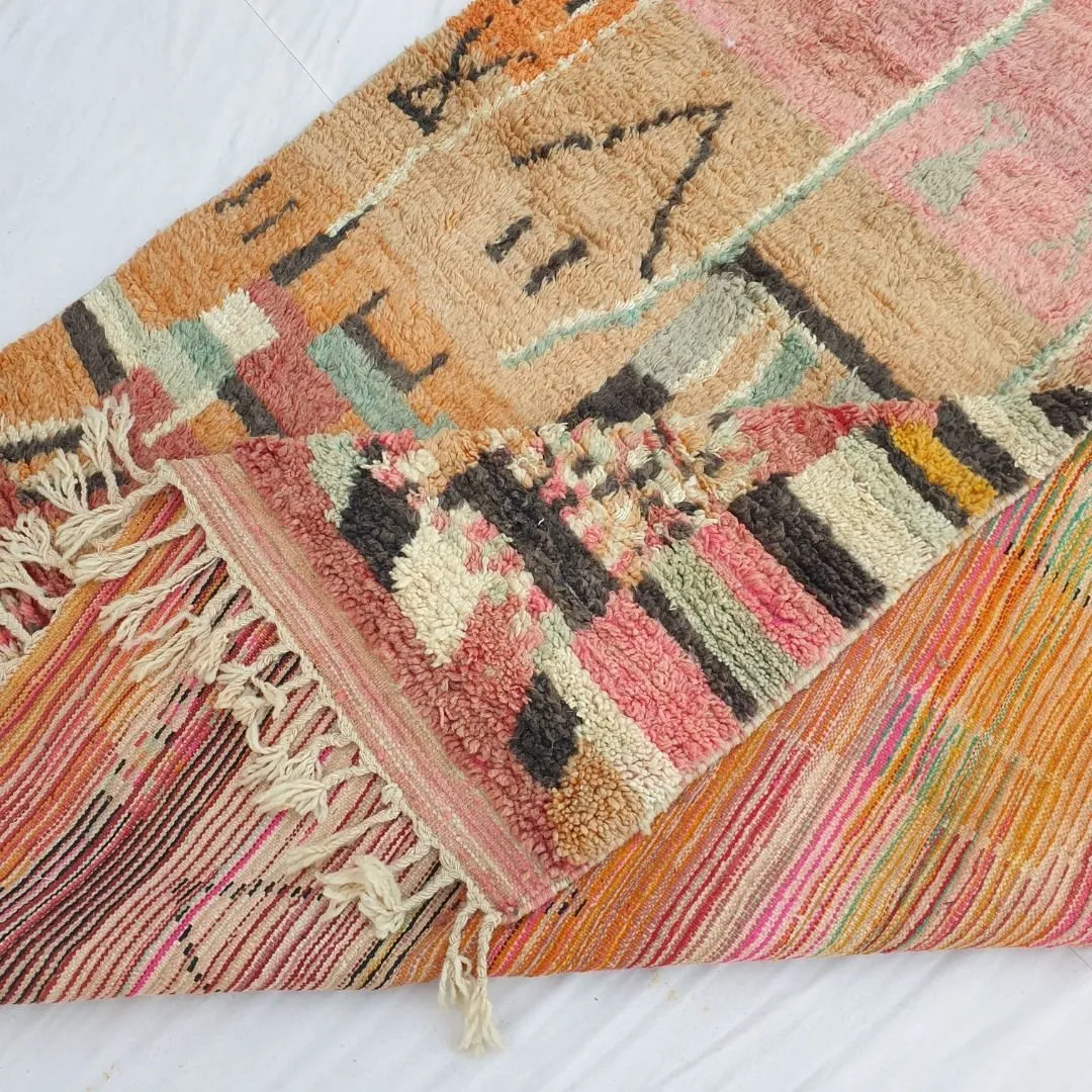 Yakma - Boujad Rug 6x9 Moroccan Handmade | Authentic Berber Living room & Bedroom Rug | 6'56x9'97 Ft | 200x304 cm