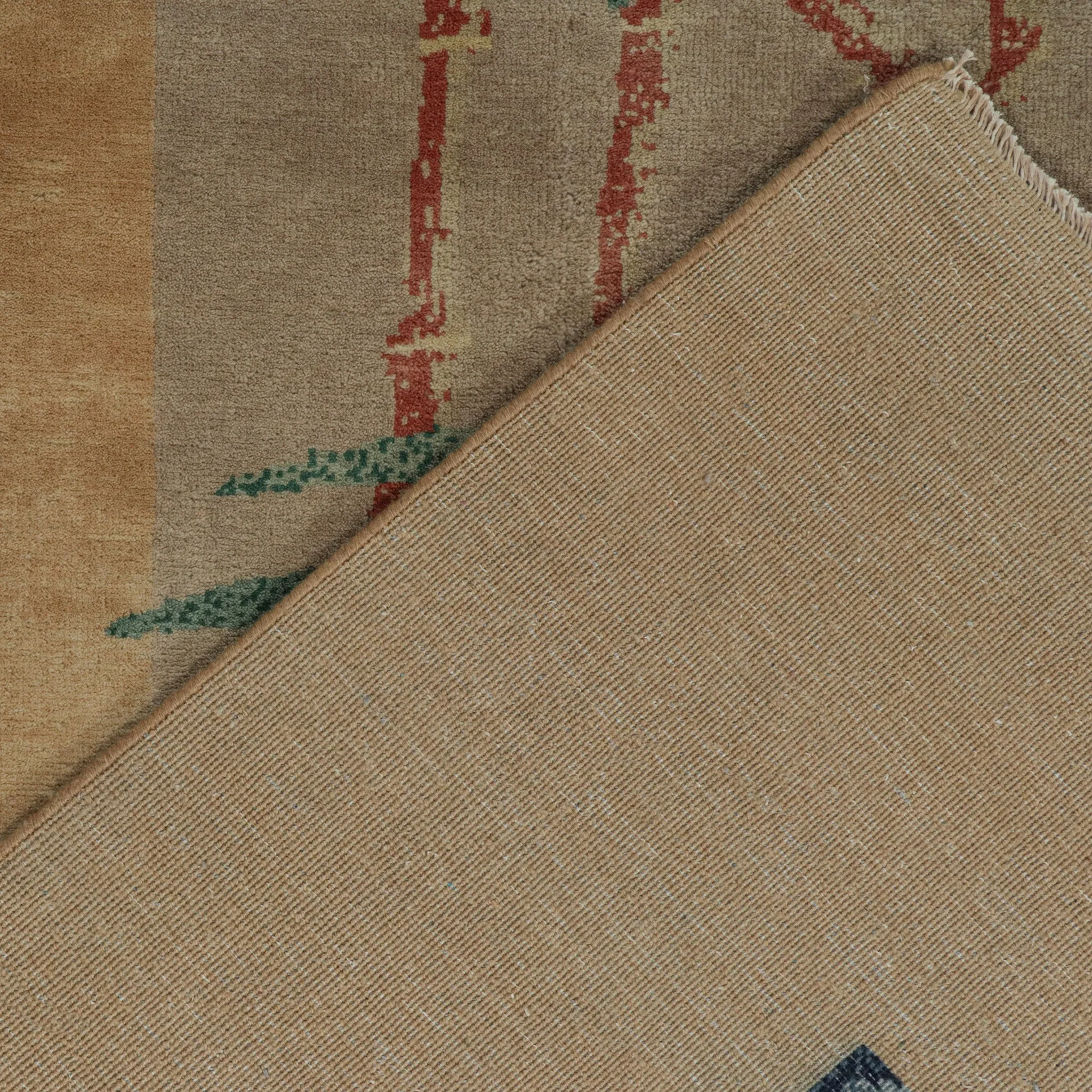 Yellow Traditional Wool Rug - 10'1" x 14'